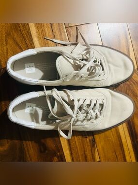 Adidas 3MC Canvas Skate Sneakers Cream Beige Gum Sole Men’s Size 12
